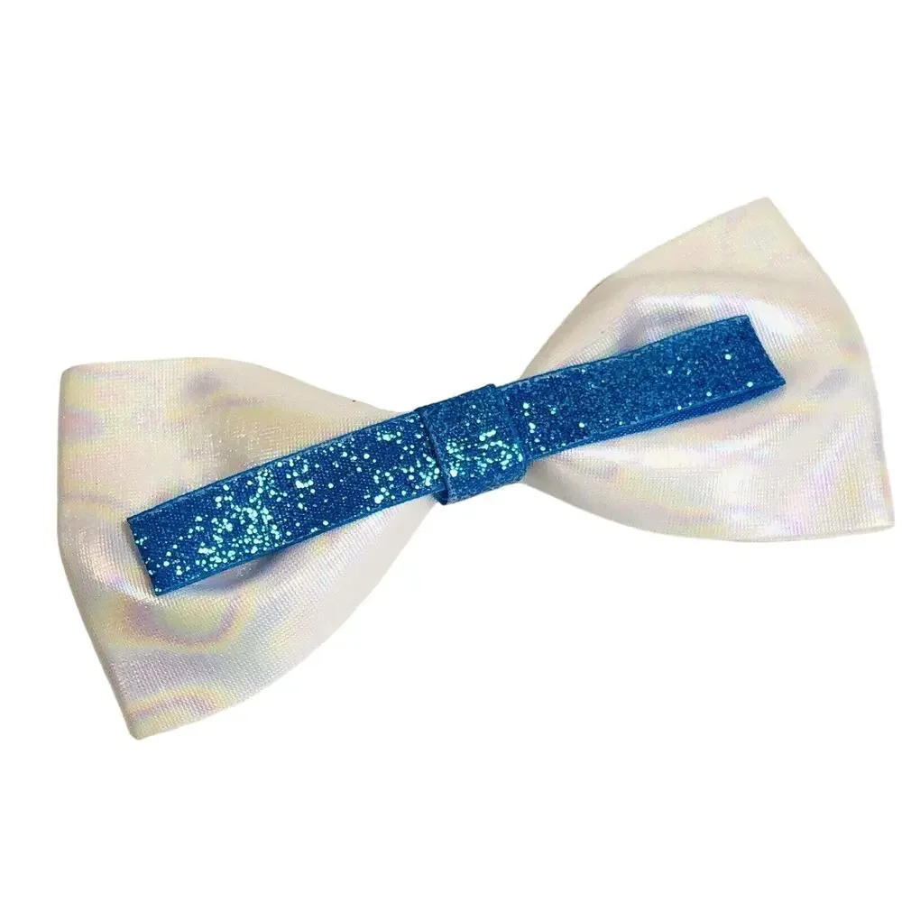 Hair Clip Barrette Lot Ribbon Bow Trendy New Coquette White Teal Glitter Ballet
